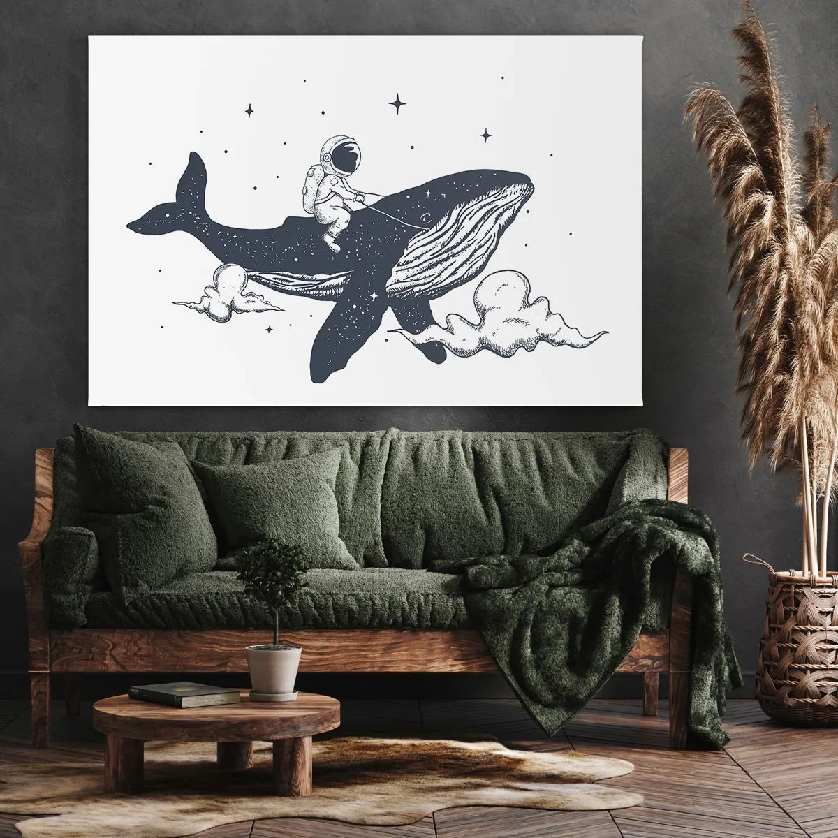 Cuadro sobre lienzo - Impresión de Imagen - Una aventura cósmica - 70x50 cm
