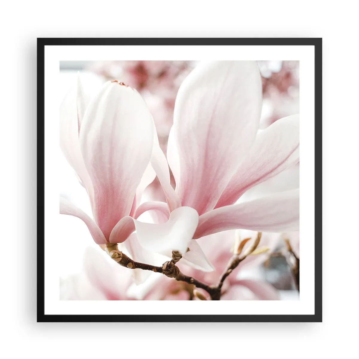 Póster en marco negro - Inmensidad de la ternura - 60x60 cm