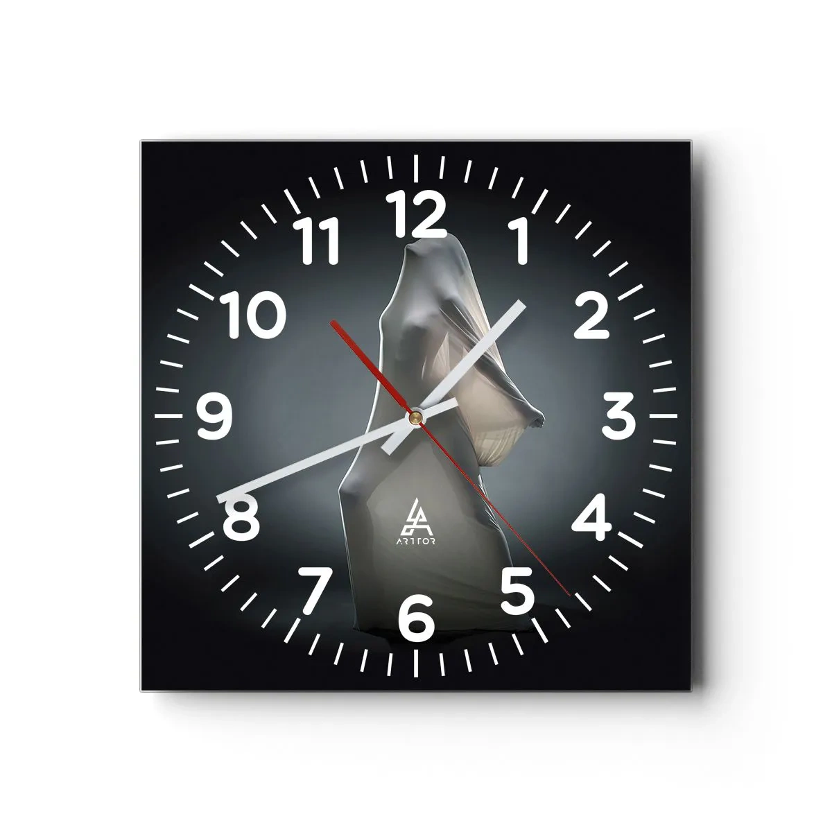 Reloj de pared - Reloj de vidrio - Deseos ocultos - 30x30 cm