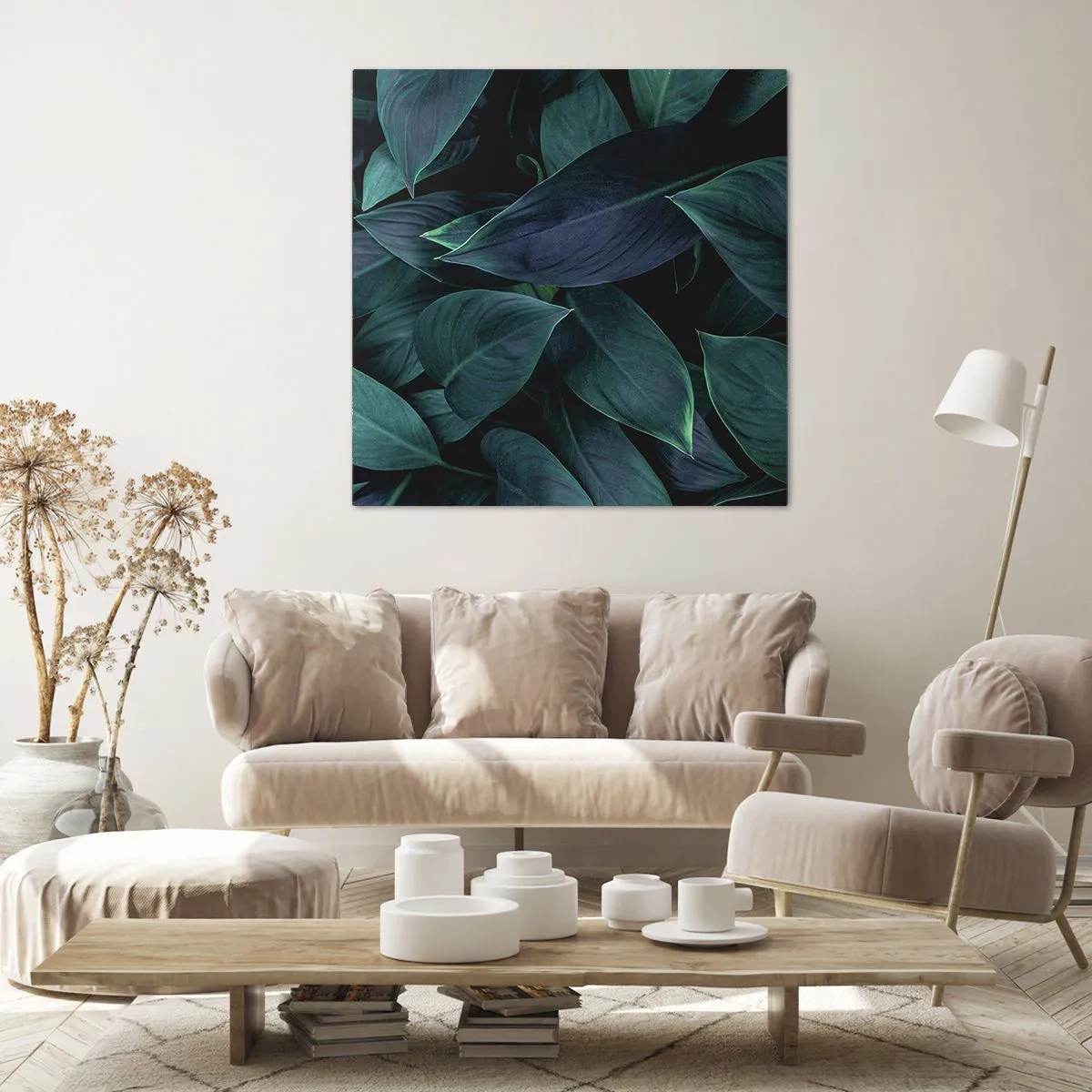 Cuadro sobre lienzo - Impresión de Imagen - El propio verde - 30x30 cm