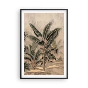Póster en marco negro - Grabados de estilo colonial - 61x91 cm