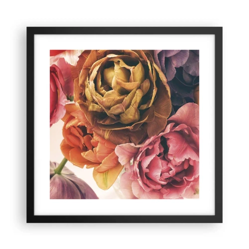 Póster en marco negro - Celebración de la vida - 40x40 cm