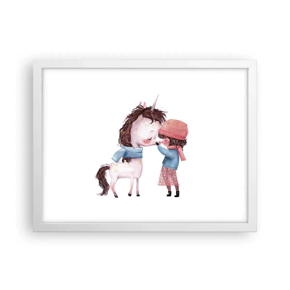 Póster en marco blanco - Un cuento de invierno - 40x30 cm