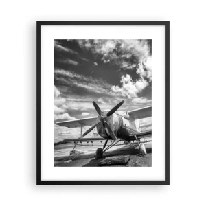 Póster en marco negro - No puedo esperar - 40x50 cm