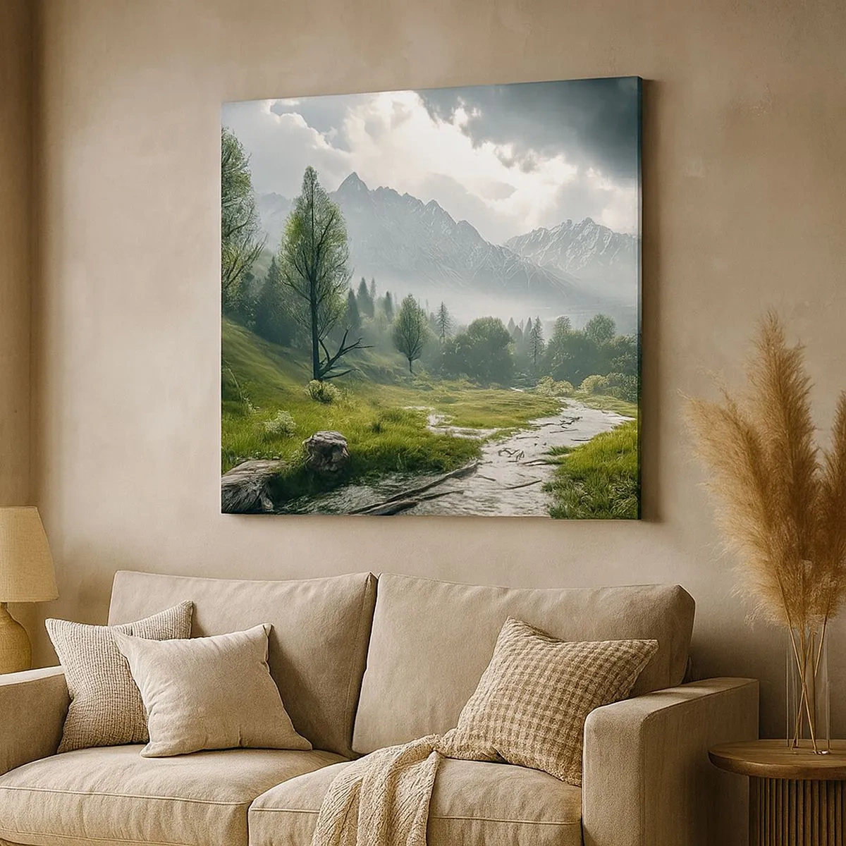 Cuadro sobre lienzo - Impresión de Imagen - De ida y vuelta - 30x30 cm