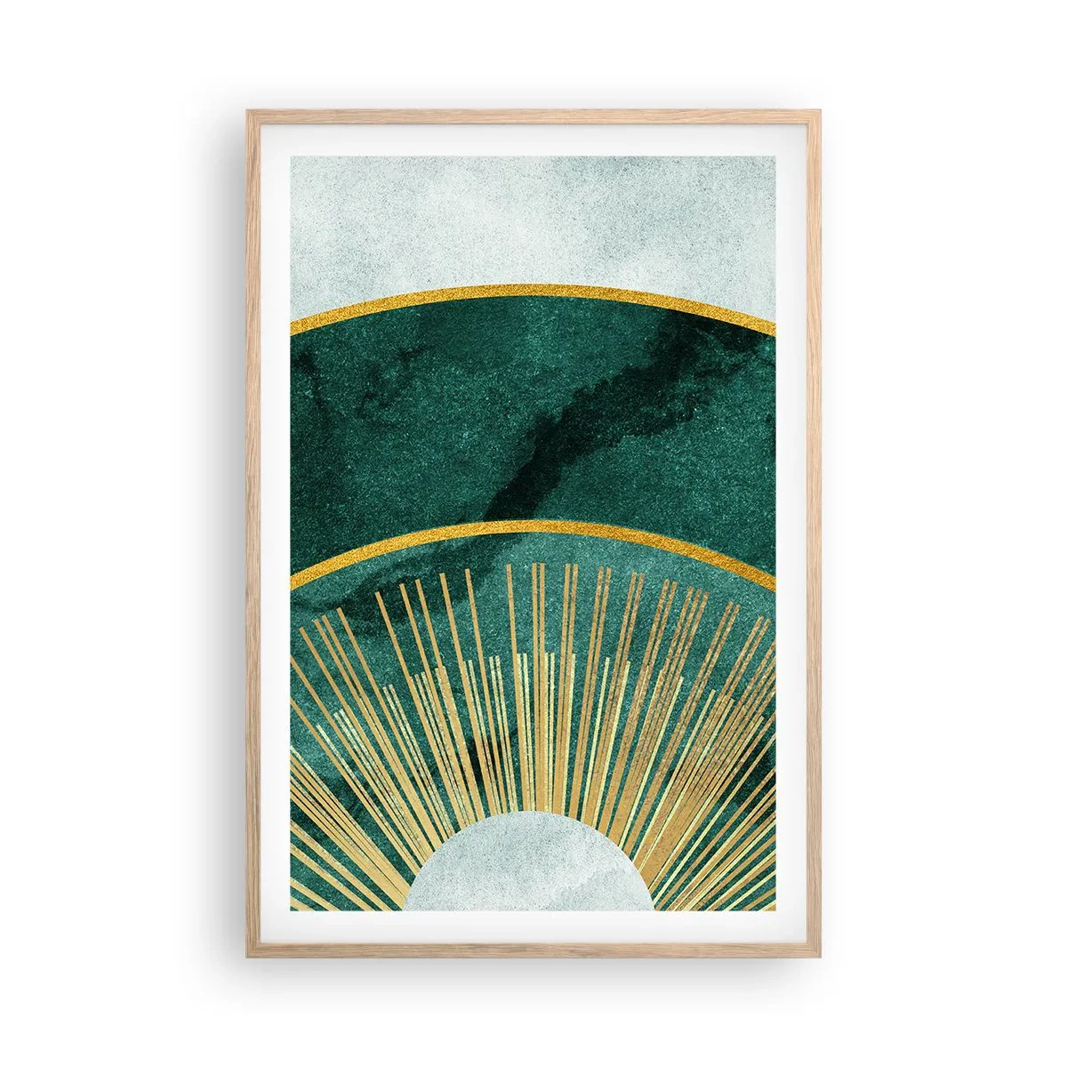 Póster en marco roble claro - Un sistema solar diferente - 61x91 cm