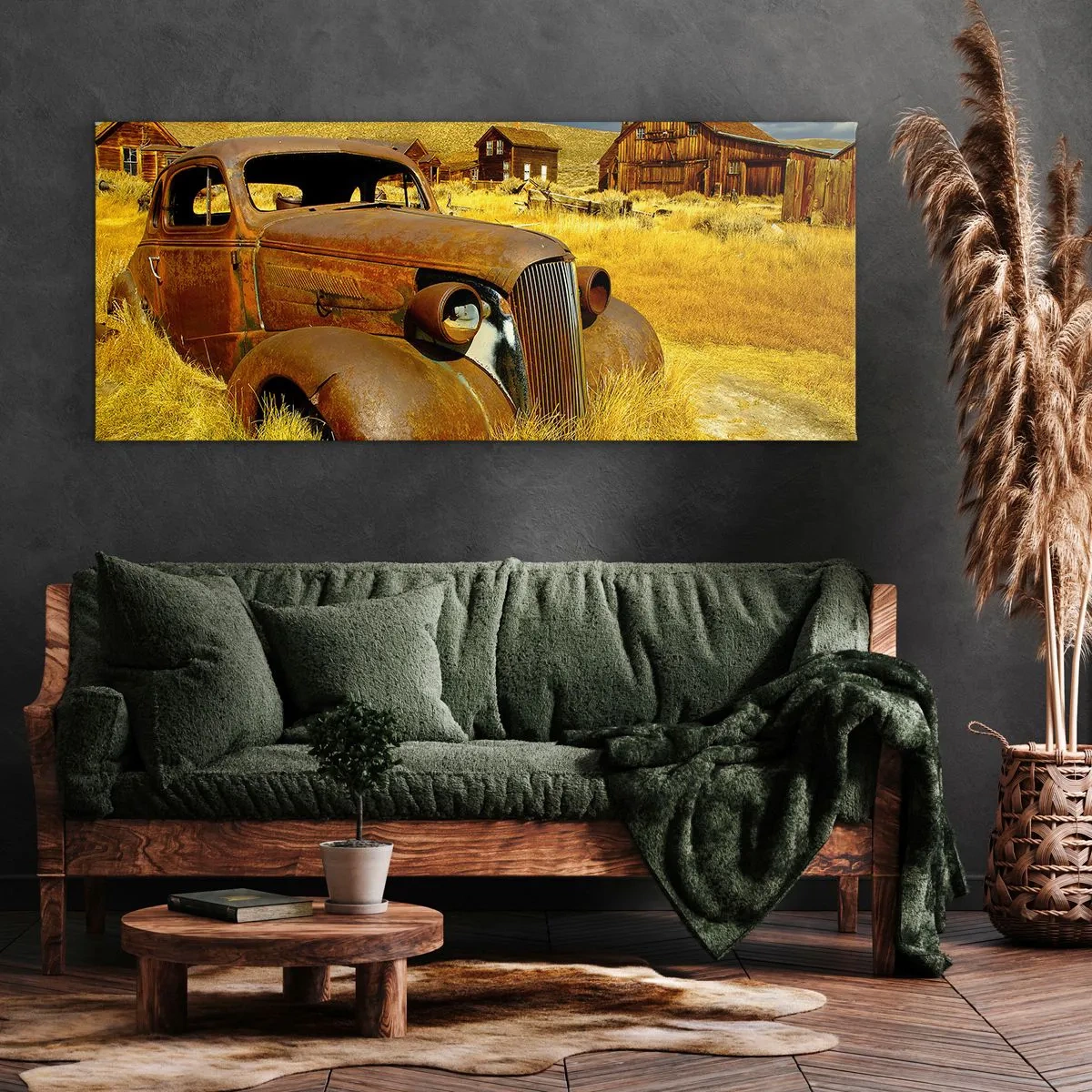 Cuadro sobre lienzo - Impresión de Imagen - Un merecido descanso - 100x40 cm