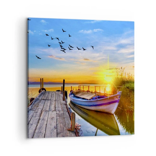 Cuadro sobre lienzo - Impresión de Imagen - Adiós, hasta mañana - 60x60 cm