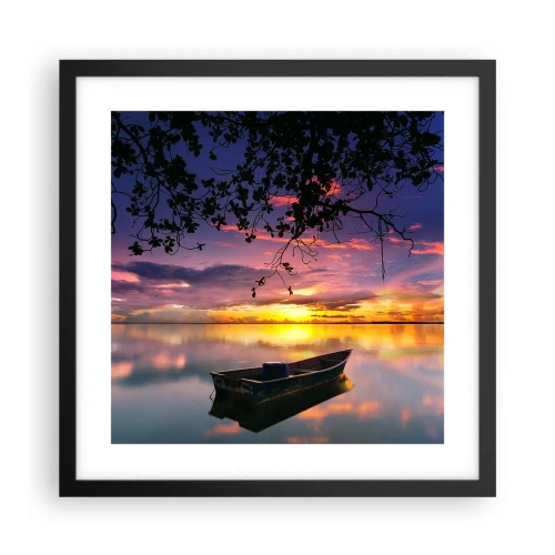 Póster en marco negro - Un cielo de ensueño - 40x40 cm