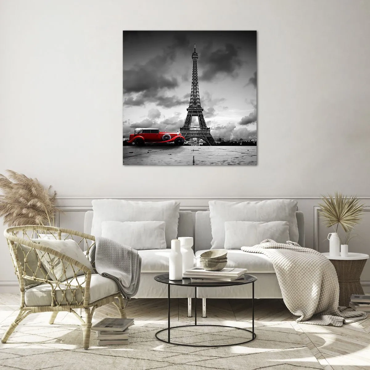 Cuadro sobre vidrio - Impresiones sobre Vidrio - No hace mucho tiempo, en París - 40x40 cm