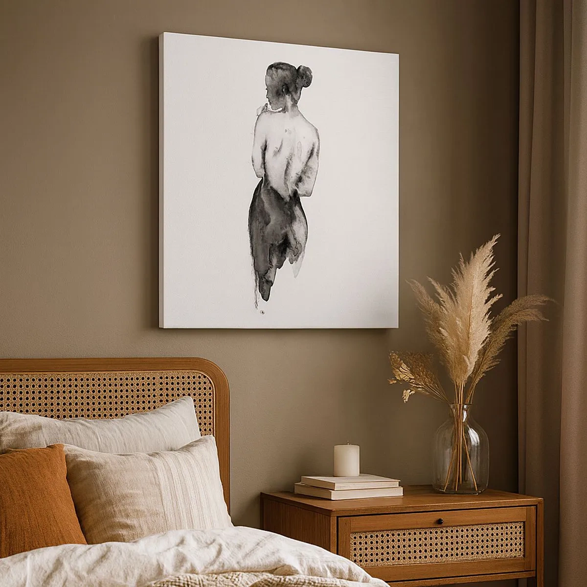 Cuadro sobre lienzo - Impresión de Imagen - Sin ella el mundo deja de tener sentido - 30x30 cm