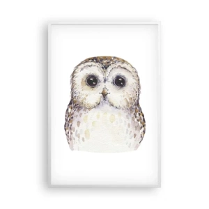 Póster en marco blanco - Mírame a los ojos - 61x91 cm