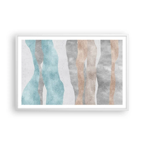 Póster en marco blanco - Un estudio de la cercanía - 91x61 cm