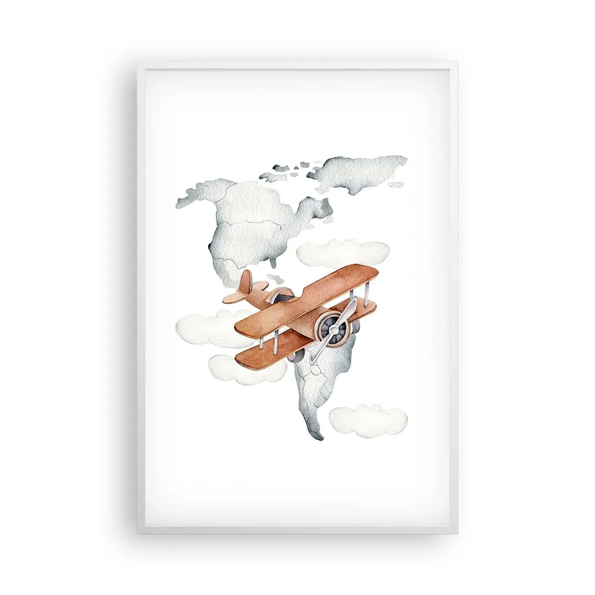 Póster en marco blanco - Con espíritu pionero - 61x91 cm