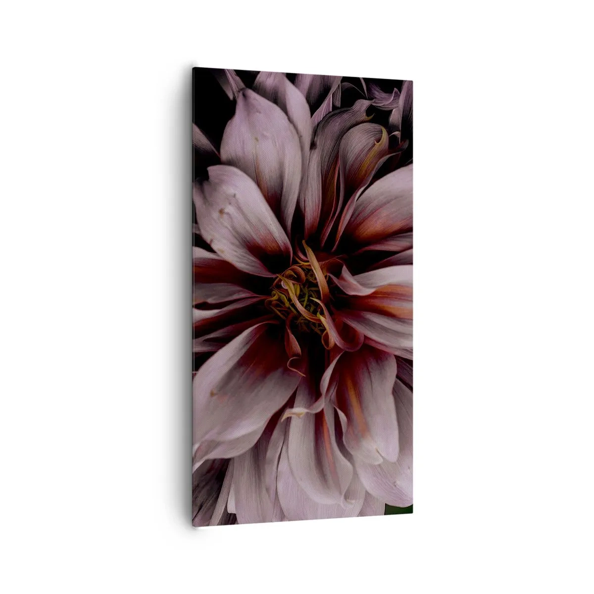 Cuadro sobre lienzo - Impresión de Imagen - Corazón floral - 65x120 cm