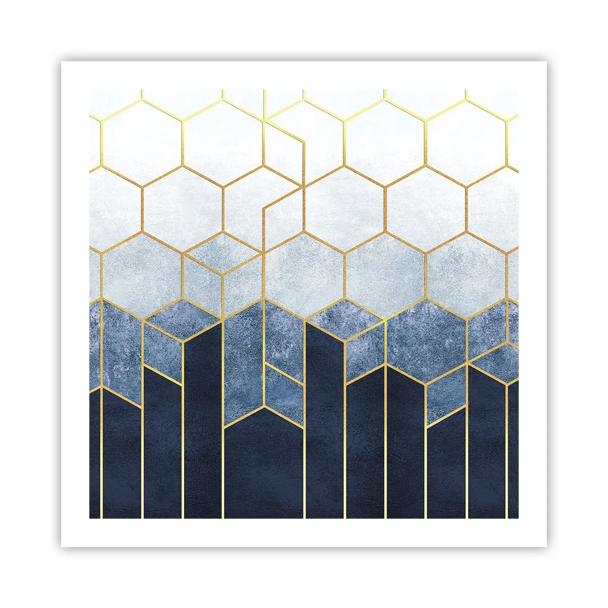 Póster - Composición rítmica visual - 60x60 cm