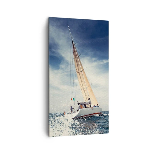 Cuadro sobre lienzo - Impresión de Imagen - ¡No nos alcanzarán! - 45x80 cm