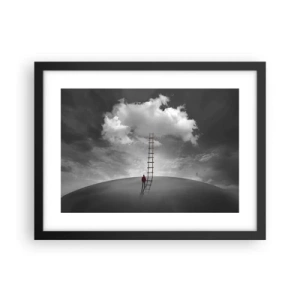 Póster en marco negro - Todo es posible - 40x30 cm