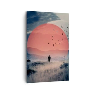 Cuadro sobre lienzo - Impresión de Imagen - En su elemento - 80x120 cm