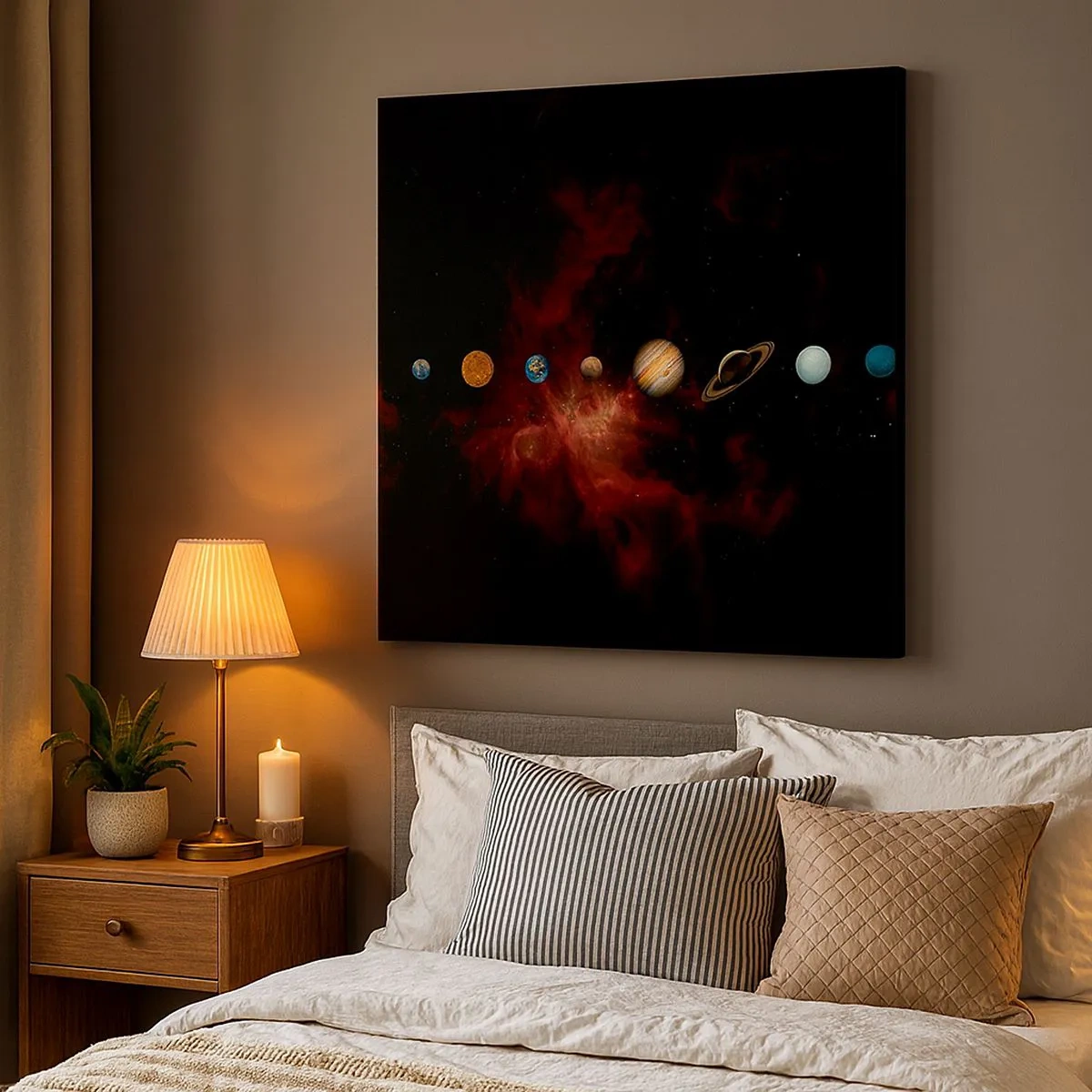 Cuadro sobre lienzo - Impresión de Imagen - Nuestro barrio - 30x30 cm