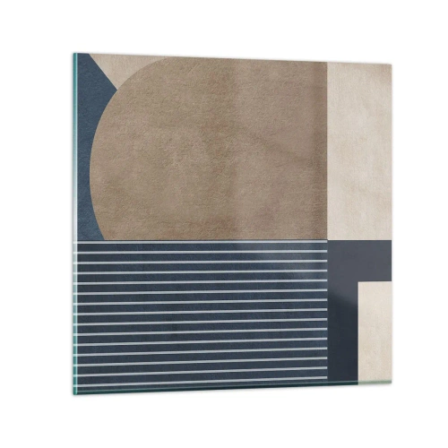 Cuadro sobre vidrio - Impresiones sobre Vidrio - Composición de sencillez y redondez - 30x30 cm