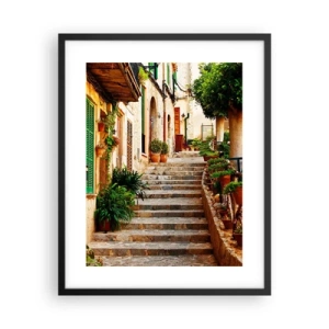 Póster en marco negro - La magia de unas vacaciones en España - 40x50 cm