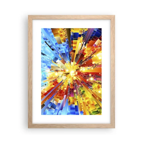 Póster en marco roble claro - In medias res - 30x40 cm