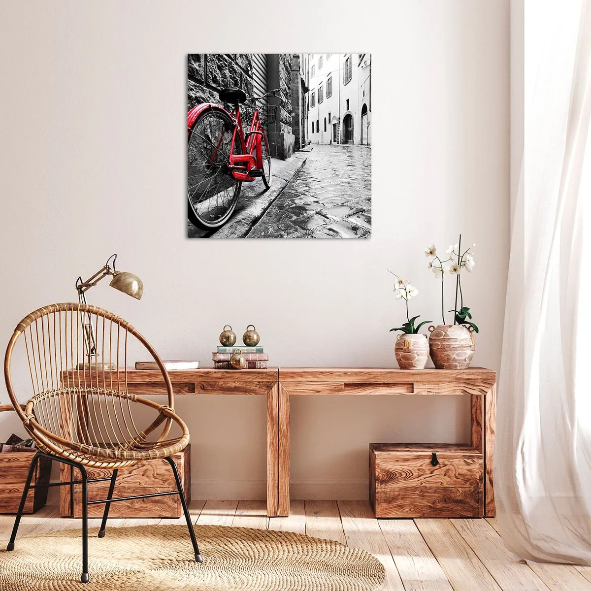 Cuadro sobre lienzo - Impresión de Imagen - La verdadera belleza no envejece - 60x60 cm