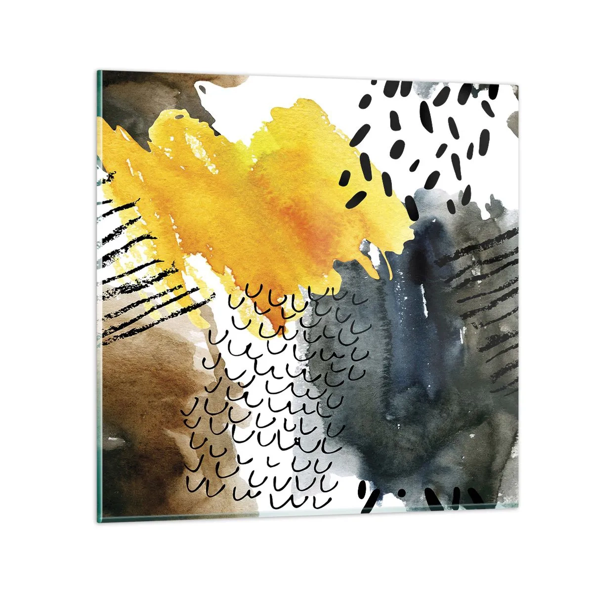 Cuadro sobre vidrio - Impresiones sobre Vidrio - Reunión de los elementos - 40x40 cm