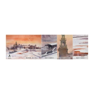 Muestra de fotomural Premium Canvas - Atardecer real - Paisaje, Paisaje, Clásico - 100x30 cm
