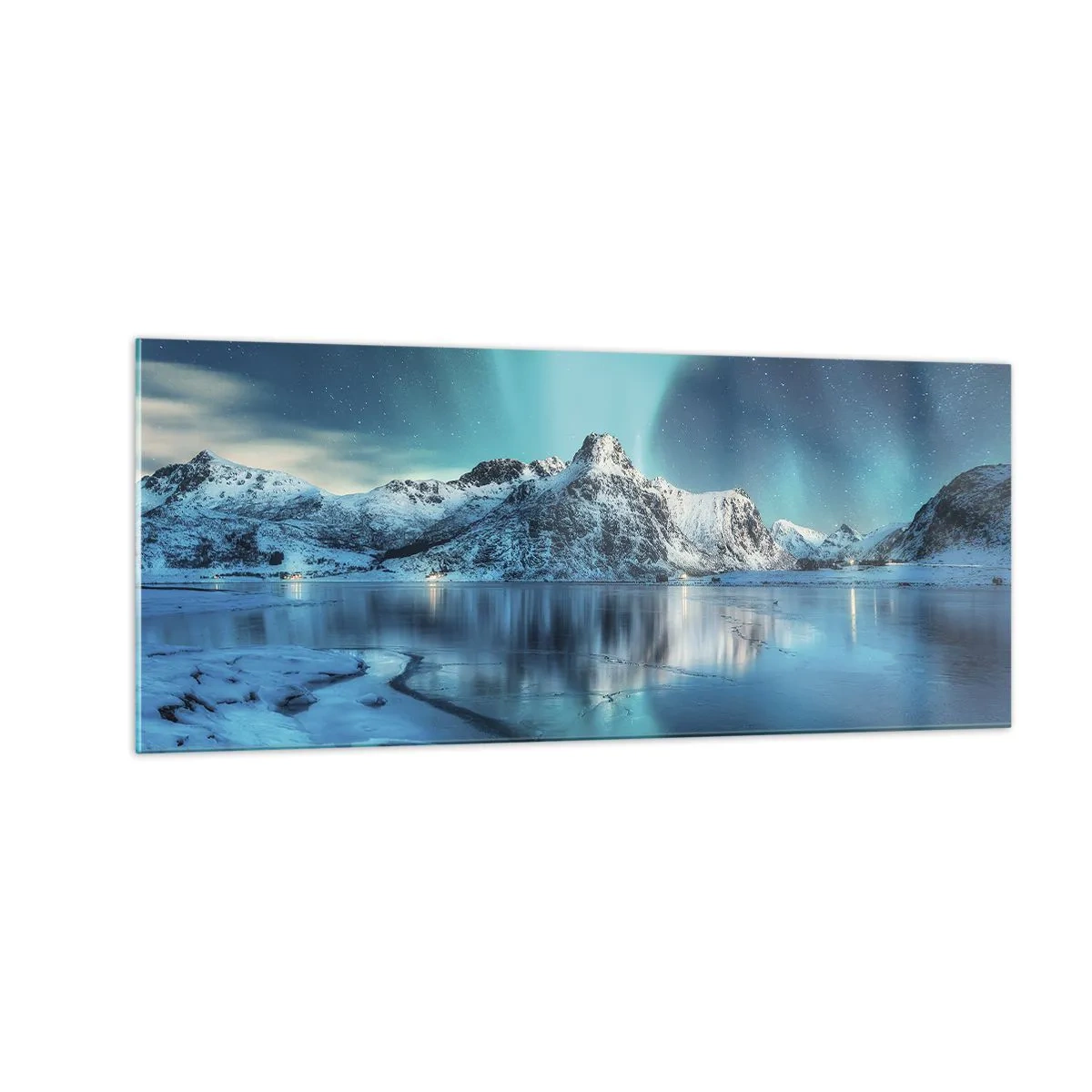 Cuadro sobre vidrio - Impresiones sobre Vidrio - Una noche de luz - 100x40 cm