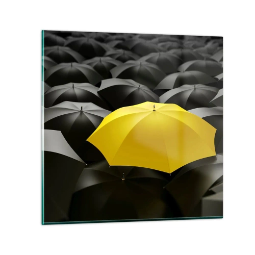 Cuadro sobre vidrio - Impresiones sobre Vidrio - Adiós a la tristeza - 30x30 cm