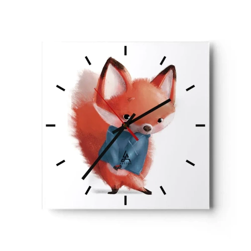 Reloj de pared - Reloj de vidrio - ¿Me veo bien con esto? - 40x40 cm