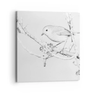 Cuadro sobre lienzo - Impresión de Imagen - Mañana de invierno - 70x70 cm