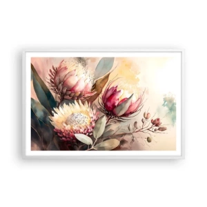 Póster en marco blanco - De perfil y de frente - 91x61 cm