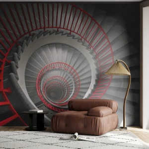 Fotomural Premium Canvas - Juegos arquitectónicos - Arquitectura, Escaleras, Industrial - 300x210 cm