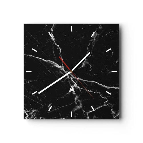 Reloj de pared - Reloj de vidrio - La vida secreta de la piedra - 40x40 cm