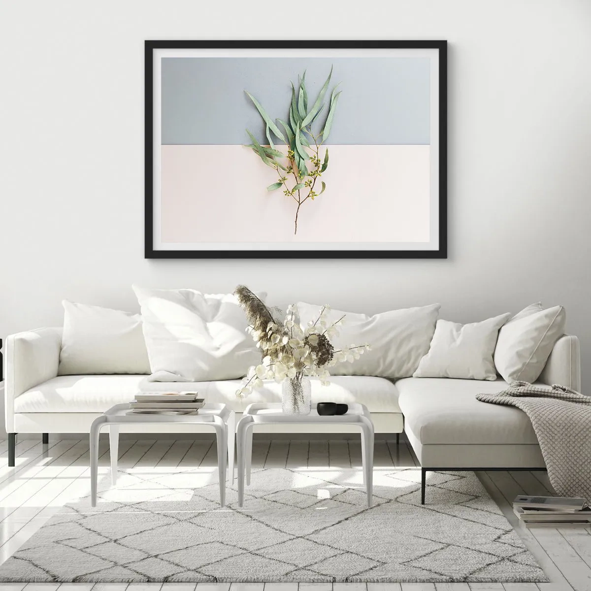 Póster en marco negro - La sutileza del pastel - 50x40 cm
