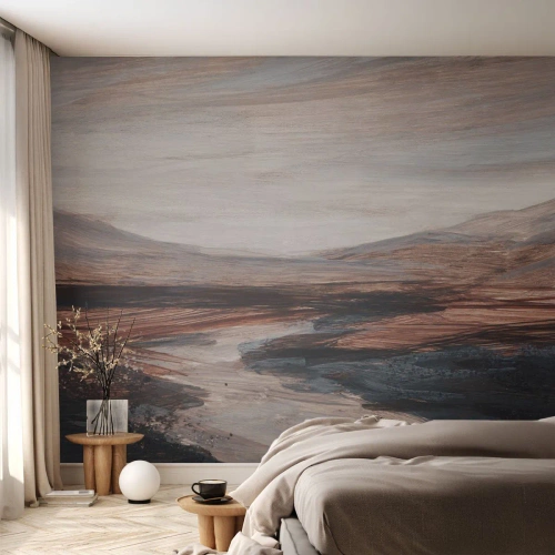 Fotomural Premium Canvas - Valle apacible - Paisaje, Paisaje, Pedazo - 400x280 cm