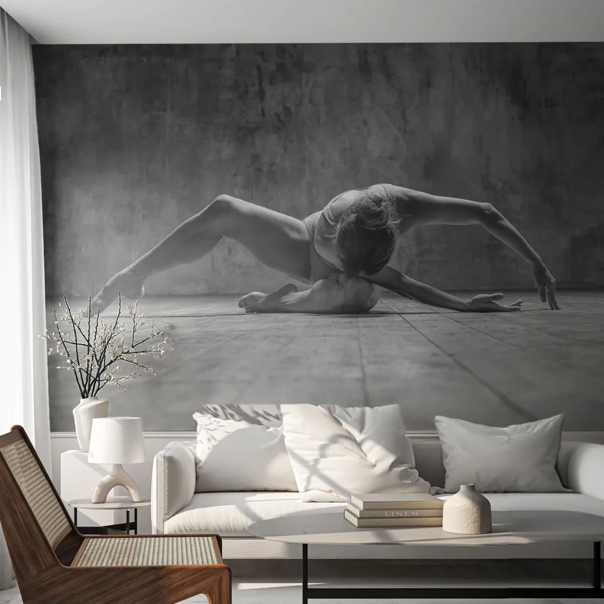 Fotomural Premium Canvas - Simetría encontrada - Bailarina, Ballet, Bailar - 250x175 cm