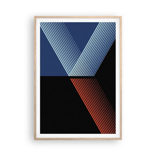Póster en marco roble claro - La rectitud - 70x100 cm