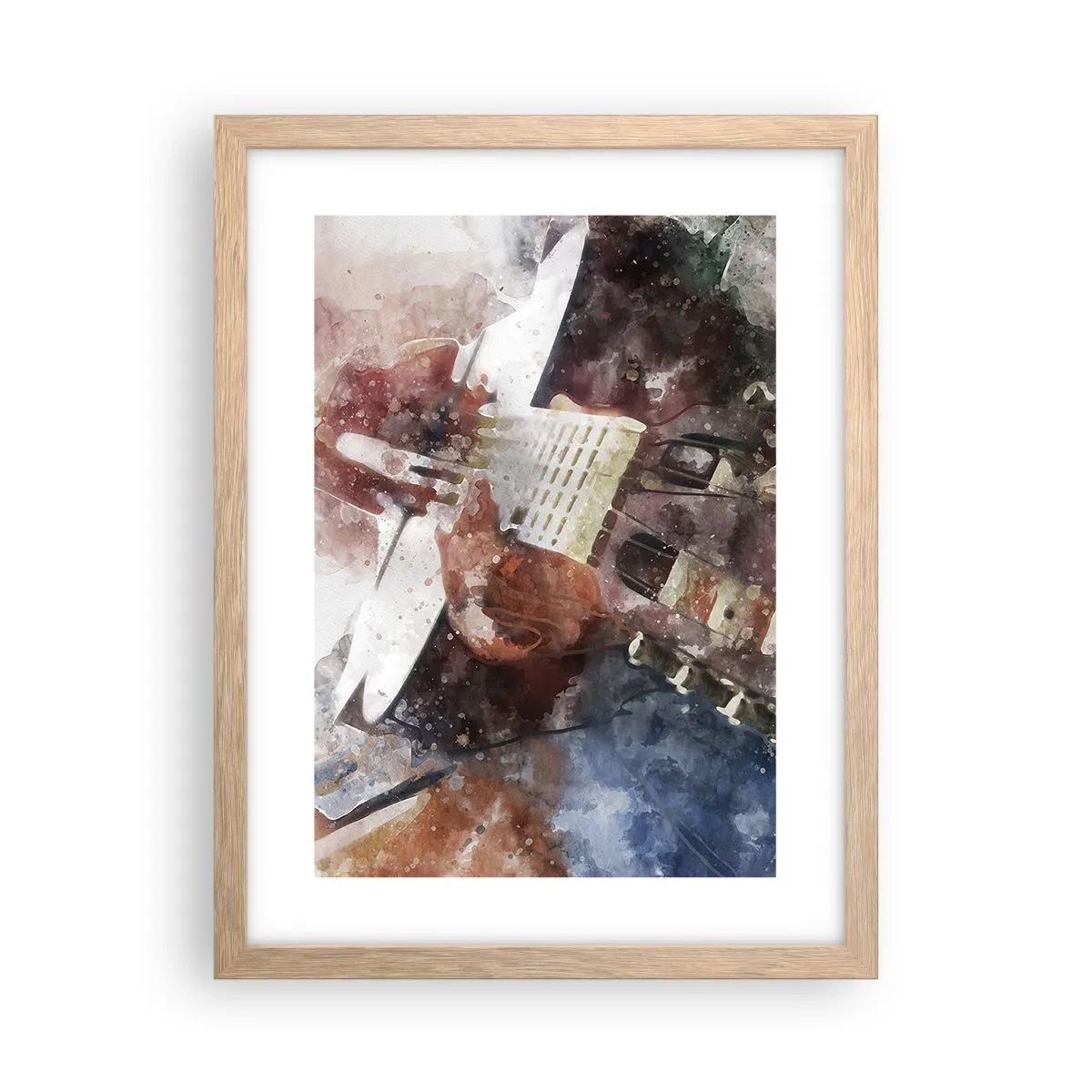 Póster en marco roble claro - ¿Y qué opinas? - 30x40 cm