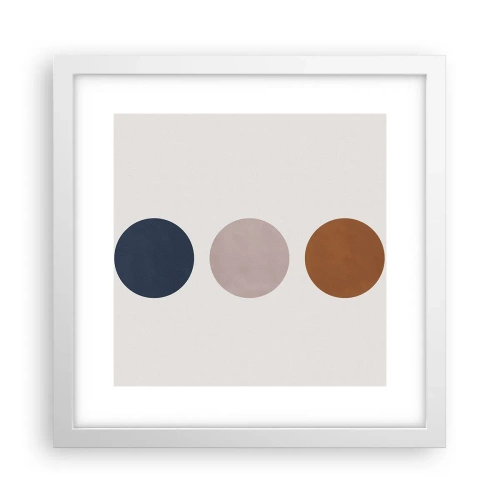 Póster en marco blanco - Símbolo de perfección - 30x30 cm