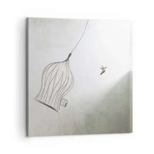 Cuadro sobre lienzo - Impresión de Imagen - Aquí debo estar - 60x60 cm