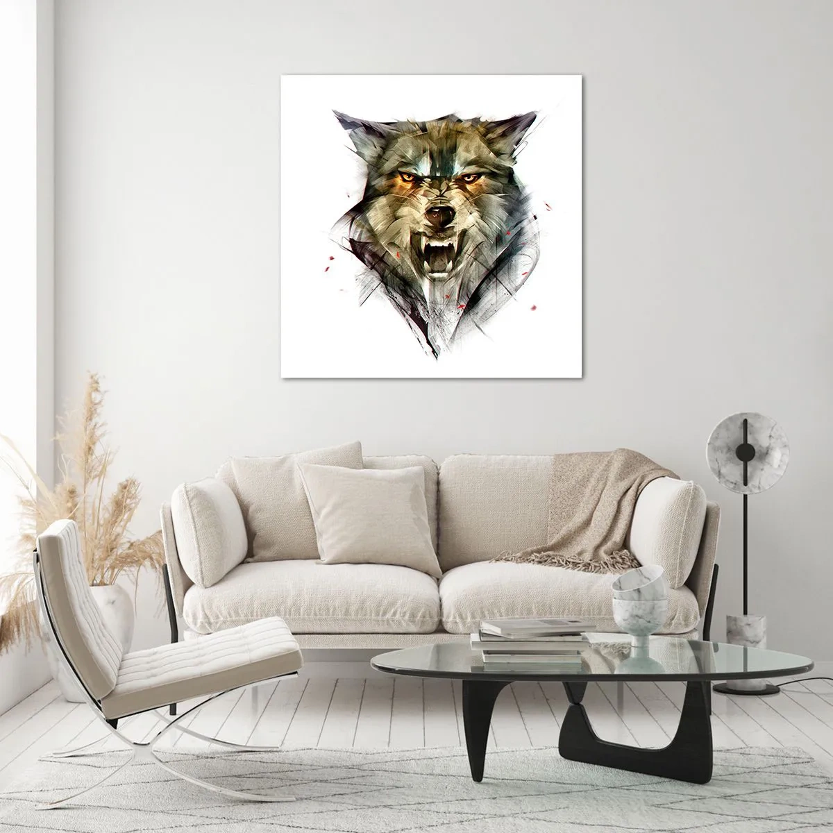 Cuadro sobre vidrio - Impresiones sobre Vidrio - ¡No te muevas! - 40x40 cm