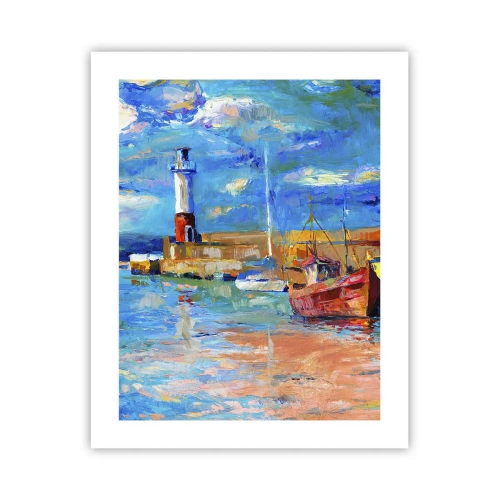 Póster - Tarde en la bahía del arco iris - 40x50 cm