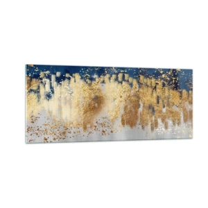 Cuadro sobre vidrio - Impresiones sobre Vidrio - Composición moderna con chispas - 100x40 cm