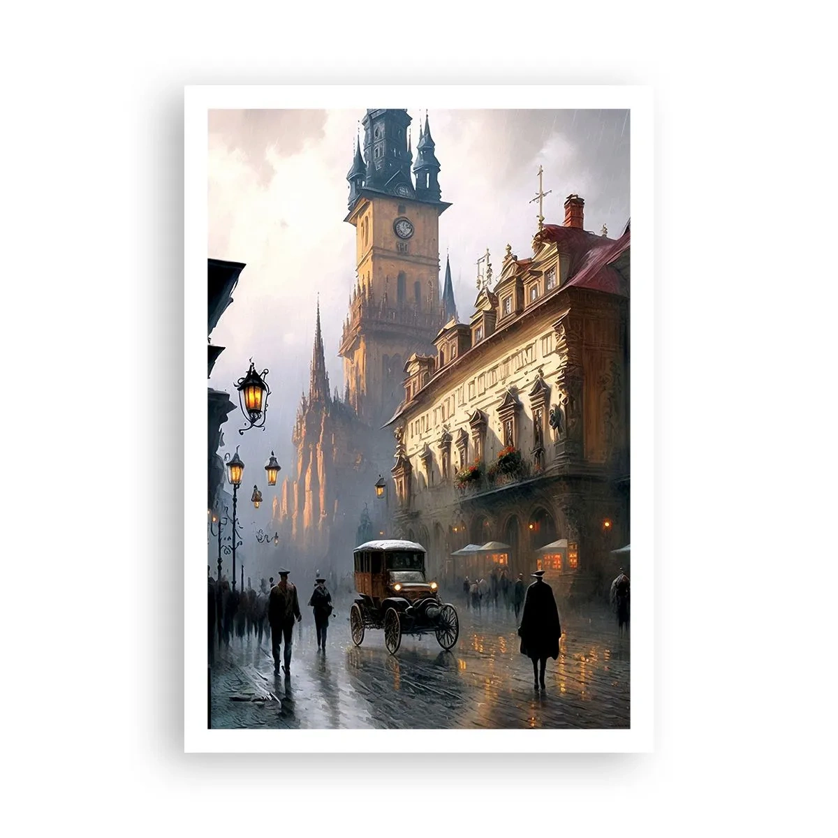 Póster - La magia de una noche de Praga - 70x100 cm