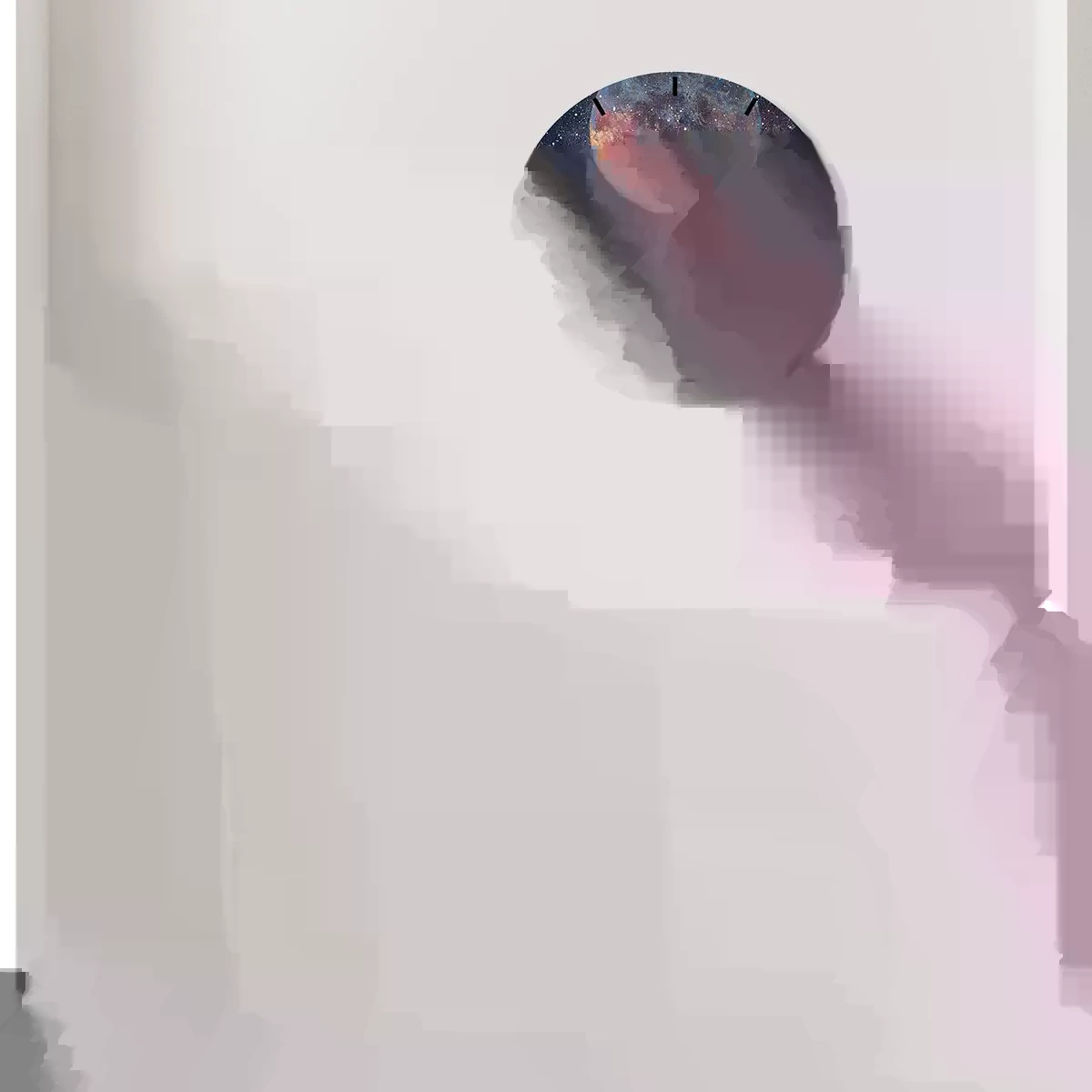 Reloj de pared - Reloj de vidrio - Disfrutar de las nubes - 40x40 cm