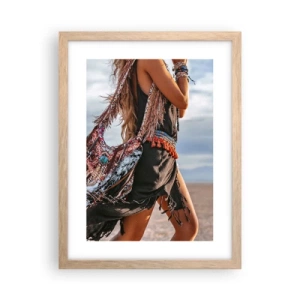 Póster en marco roble claro - La chamana - 30x40 cm